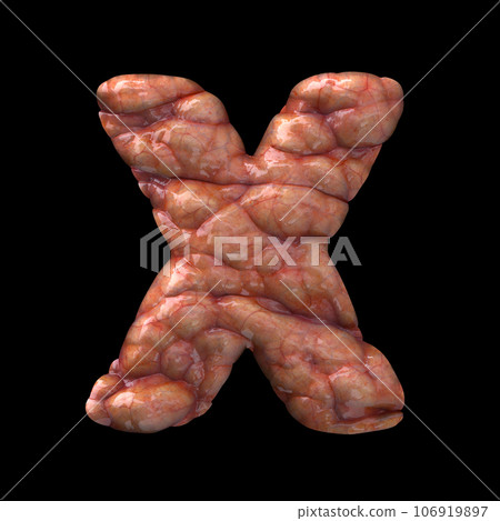 Halloween letter X - Upper-case 3d bloody font - suitable for Halloween, horror or death related subjects Halloween letter X - Upper-case 3d bloody font - suitable for Halloween, horror or death related subjects 106919897