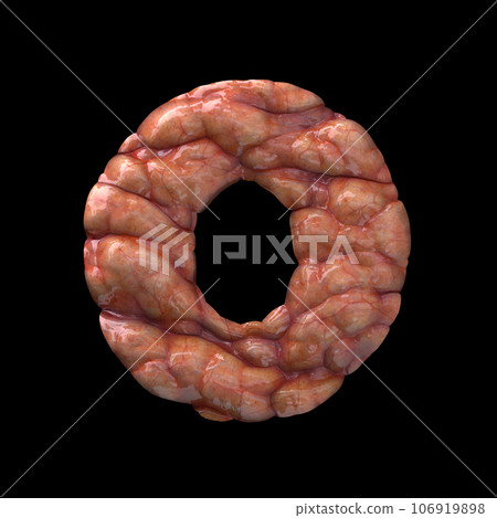 Halloween letter O - Large 3d bloody font - suitable for Halloween, horror or death related subjects Halloween letter O - Large 3d bloody font - suitable for Halloween, horror or death related subjects 106919898