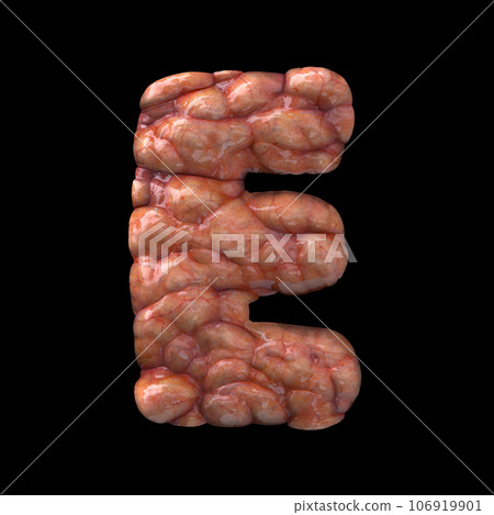 Halloween letter E - Capital 3d bloody font - suitable for Halloween, horror or death related subjects Halloween letter E - Capital 3d bloody font - suitable for Halloween, horror or death related subjects 106919901