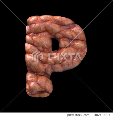 Halloween letter P - Upper-case 3d bloody font - suitable for Halloween, horror or death related subjects Halloween letter P - Upper-case 3d bloody font - suitable for Halloween, horror or death related subjects 106919904