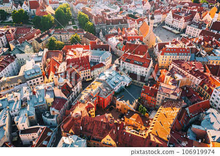Aerial View of Tallinn 106919974