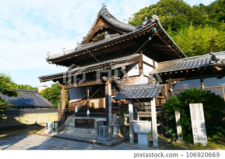 [今治市、四國88寺參拜、伊予、第56寺“對山寺”本堂] 106920669
