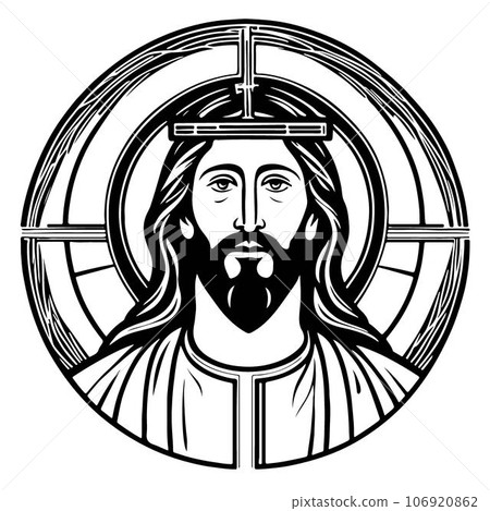 Fantastical and lovely Jesus Christ vector art 106920862