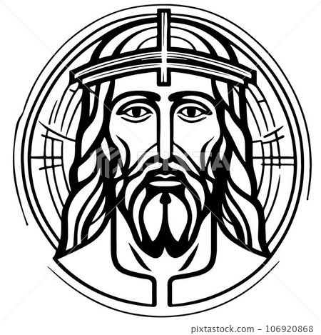 Gorgeous and lovely Jesus Christ vector art 106920868