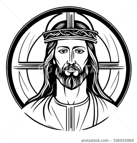 Incredible and lovely Jesus Christ vector art 106920869
