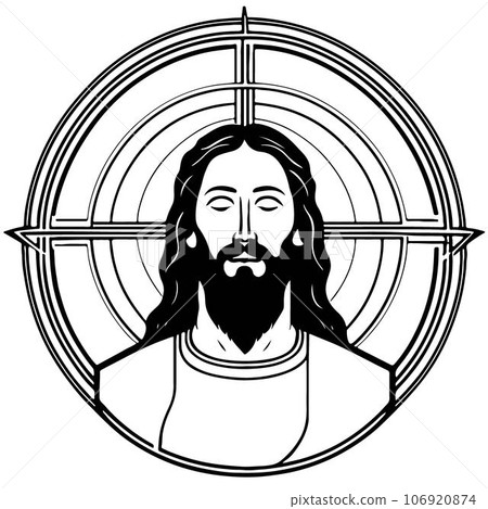 Pretty and lovely Jesus Christ vector art 106920874