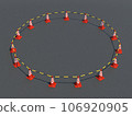 Color cones arranged in a circle 106920905