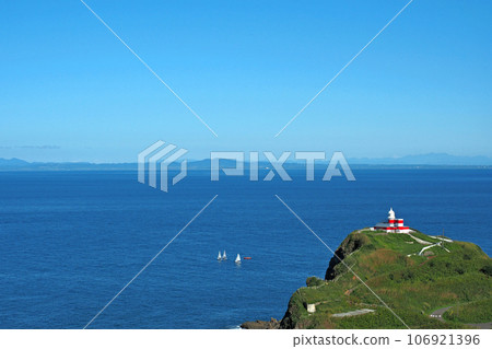 從宿津全景展望台/高島岬日和山燈塔眺望小樽 106921396