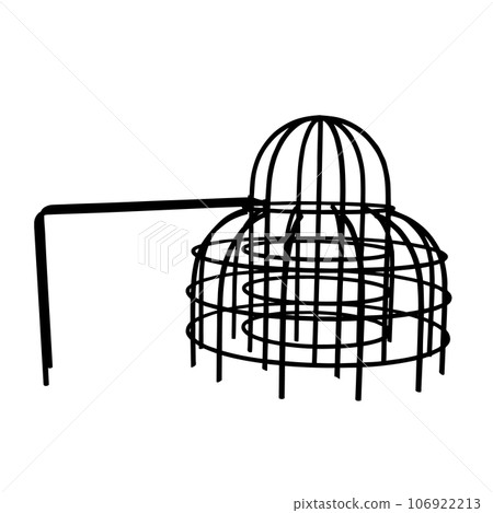 Playground Jungle Gym Silhouette Playground Jungle Gym Silhouette 106922213