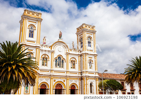 San Martin de Tours Cathedral located at the Sogamoso city central square called Plaza de la Villa 106923198