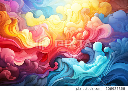 多彩漩渦抽象背景生成 ai 106923866