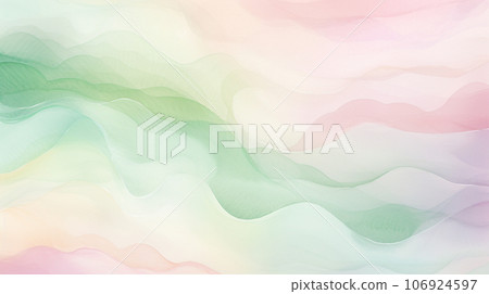 Watercolor style background material: gentle pale pink and green Watercolor style background material: gentle pale pink and green 106924597