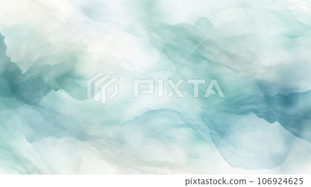 水彩風格背景材質:柔和的淡綠色和白色 水彩風格背景材質:柔和的淡綠色和白色 106924625
