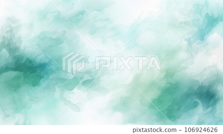 水彩風格背景材質:柔和的淡綠色和白色 水彩風格背景材質:柔和的淡綠色和白色 106924626