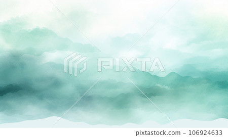 Watercolor style background material: gentle pale green and white Watercolor style background material: gentle pale green and white 106924633