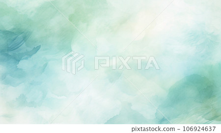 水彩風格背景材質:柔和的淡綠色和白色 水彩風格背景材質:柔和的淡綠色和白色 106924637