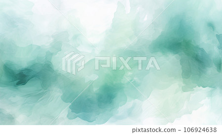 水彩風格背景材質:柔和的淡綠色和白色 水彩風格背景材質:柔和的淡綠色和白色 106924638