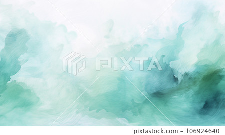 水彩風格背景材質:柔和的淡綠色和白色 水彩風格背景材質:柔和的淡綠色和白色 106924640