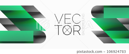 Geometric minimalism with triangles and circles. Blend of basic shapes creating serene, visually pleasing compositions. Wallpaper, banner, background, landing page, wall art, invitation, prints 106924783