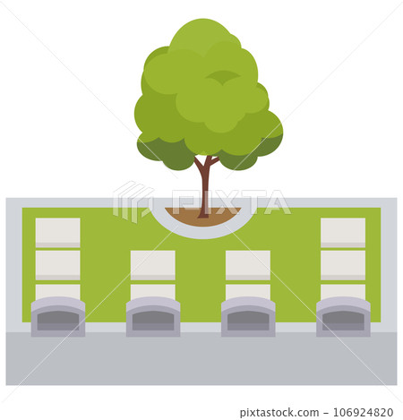 Tree funeral illustration material vector Tree funeral illustration material vector 106924820