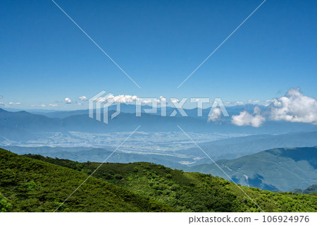 Ina Valley seen from the Southern Alps 106924976