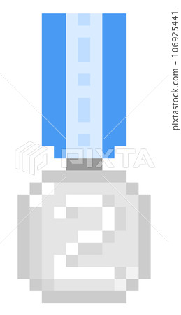 2nd Medal pixelated v301 2nd Medal pixelated v301 106925441