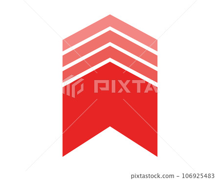 Upward arrow icon business illustration 106925483