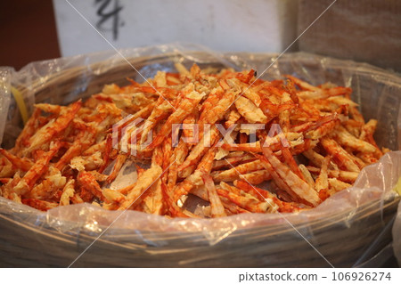 Dried shrimp sold at a dry food store in the west of Des Voeux Road, Hong Kong. Prices vary depending on the place of origin and size. Dried shrimp sold at a dry food store in the west of Des Voeux Road, Hong Kong. Prices vary depending on the place of origin and size. 106926274