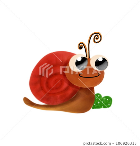 Orange snail smile so cute Orange snail smile so cute 106926313