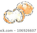 Cream puffs with thick and creamy texture 106926607
