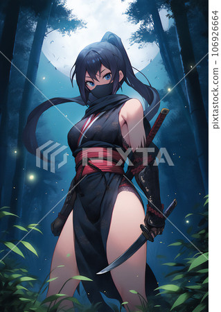 女忍者 [AI 生成圖像] 106926664
