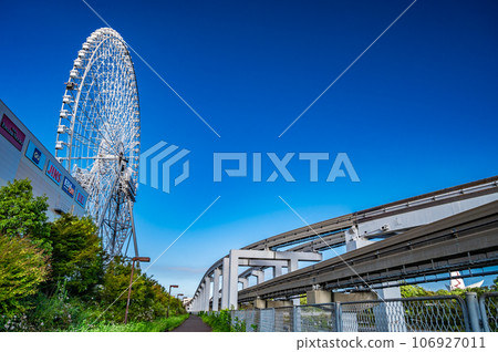 單軌鐵路軌道和大阪輪 單軌鐵路軌道和大阪輪 106927011