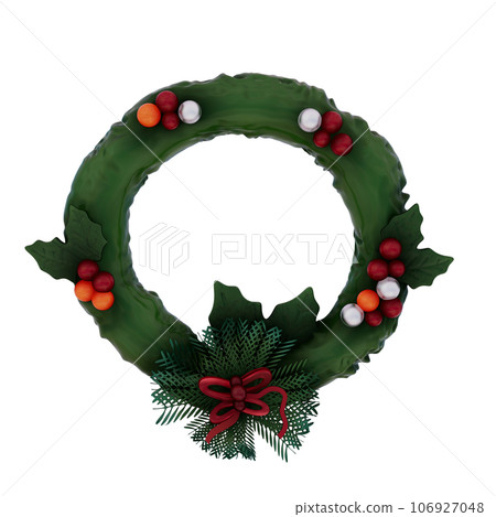 Christmas decoration 3d illustration Christmas decoration 3d illustration 106927048