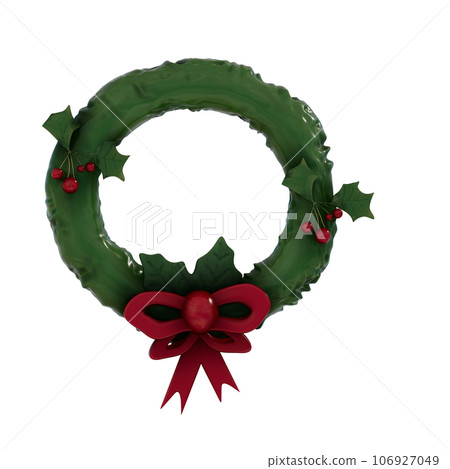 Christmas decoration 3d illustration Christmas decoration 3d illustration 106927049