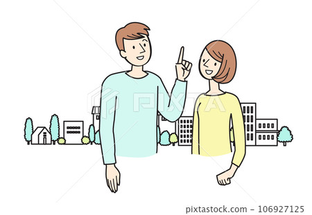 一個人夢想家園的簡單例證 一個人夢想家園的簡單例證 106927125