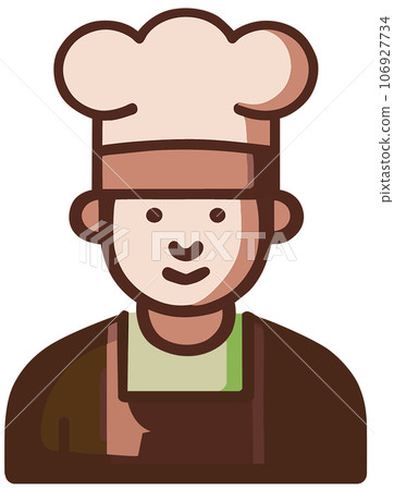 chef with a knife 106927734