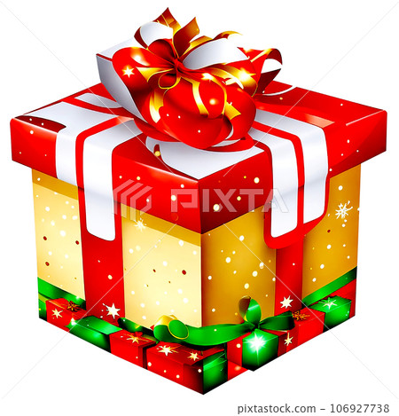 colorful gift boxes with red and white ribbon bow colorful gift boxes with red and white ribbon bow 106927738