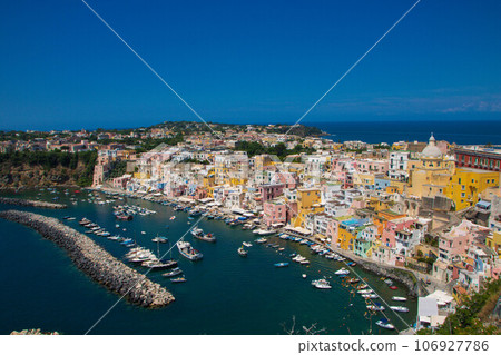 beautiful panorama of Procida island beautiful panorama of Procida island 106927786