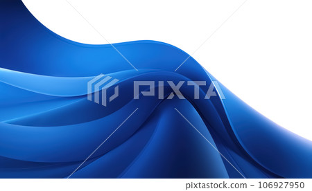 Abstract 3D Design Background with Blue Wavy Shapes Abstract 3D Design Background with Blue Wavy Shapes 106927950