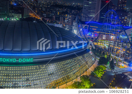Tokyo Dome night view from Tokyo Dome Hotel Tokyo Dome night view from Tokyo Dome Hotel 106928251