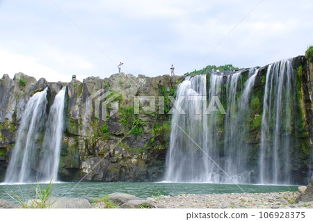 Kyushu tourist attraction Harajiri Falls, Oita Prefecture, the magnificent Niagara of Kyushu 2018-06-17 Kyushu tourist attraction Harajiri Falls, Oita Prefecture, the magnificent Niagara of Kyushu 2018-06-17 106928375