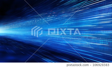 Data Concepts An abstract representation of blockchain technology with Blue light line black background Technology Data Concepts An abstract representation of blockchain technology with Blue light line black background Technology 106928383