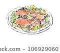 Chanchanyaki salmon on a plate 106929060
