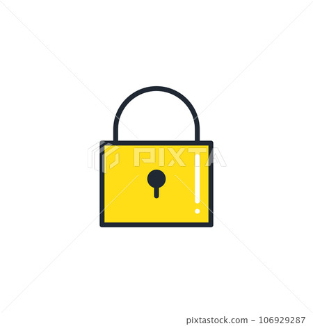 掛鎖簡單矢量圖標插畫素材 106929287