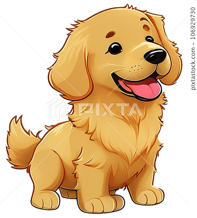 cute dog isolated on white background 106929730
