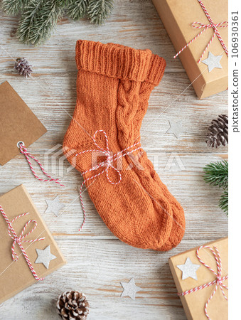 Wool knitted socks Wool knitted socks 106930361