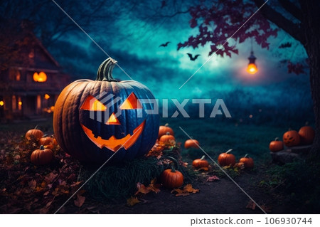 Halloween pumpkin background Halloween pumpkin background 106930744