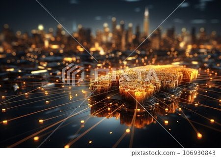 double exposure businessman and stock market or fo 106930843