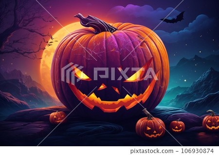 Halloween big pumpkin Halloween big pumpkin 106930874