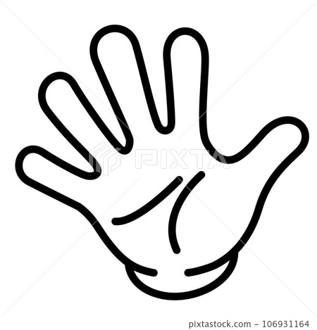 stop hand sign 106931164